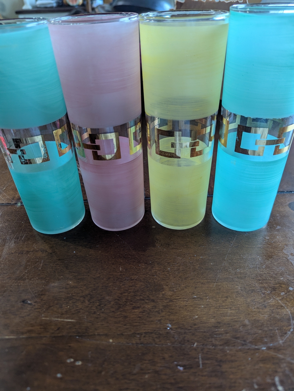 MCM Bartlett Collins Frosted Tom Collins Glasses
